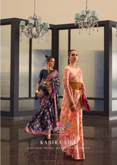 KABIRA SILK BY RAJTEX KASHMIRI MODAL HANDLOOM WEAVING SAREES  MANUFACTURE IN INDIA	